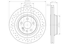 Brzdový kotouč HELLA 8DD 355 110-191