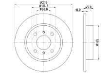 Brzdový kotouč HELLA 8DD 355 110-661