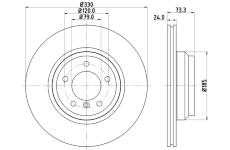 Brzdový kotouč HELLA 8DD 355 128-431