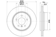 Brzdový kotouč HELLA 8DD 355 128-491