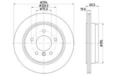 Brzdový kotouč HELLA 8DD 355 112-271