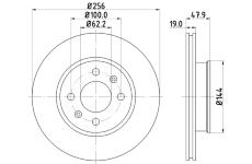 Brzdový kotúč HELLA 8DD 355 112-471