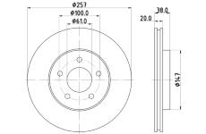 Brzdový kotúč HELLA 8DD 355 113-351