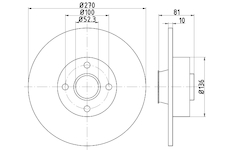 Brzdový kotouč HELLA 8DD 355 123-271