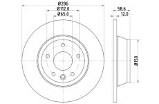 Brzdový kotouč HELLA 8DD 355 113-841