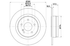 Brzdový kotouč HELLA 8DD 355 114-211