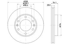 Brzdový kotouč HELLA 8DD 355 114-341