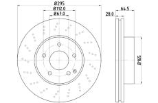 Brzdový kotouč HELLA 8DD 355 114-391