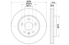 Brzdový kotouč HELLA 8DD 355 116-031