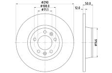 Brzdový kotouč HELLA 8DD 355 116-171