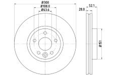 Brzdový kotouč HELLA 8DD 355 116-221