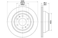 Brzdový kotouč HELLA 8DD 355 122-311