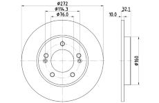 Brzdový kotouč HELLA 8DD 355 126-501