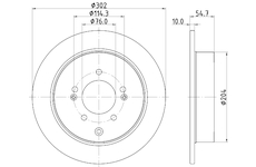 Brzdový kotouč HELLA 8DD 355 126-911