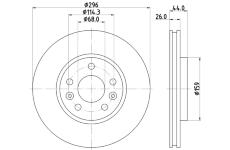 Brzdový kotouč HELLA 8DD 355 131-871