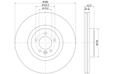 Brzdový kotouč HELLA 8DD 355 132-951