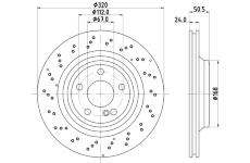 Brzdový kotouč HELLA 8DD 355 133-271