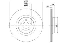 Brzdový kotúč HELLA 8DD 355 134-631