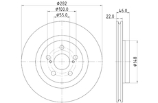 Brzdový kotouč HELLA 8DD 355 134-381