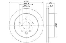 Brzdový kotouč HELLA 8DD 355 134-531