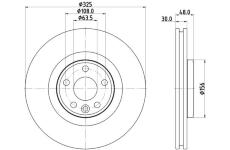 Brzdový kotouč HELLA 8DD 355 135-261