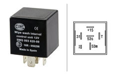 Relé intervalu stierania/ostrekovania HELLA 5WG 003 620-097