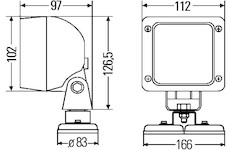 Pracovní světlomet HELLA 1GA 997 506-371