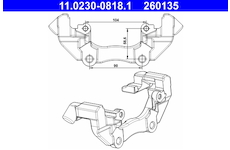 Držák, brzdový třmen ATE 11.0230-0818.1