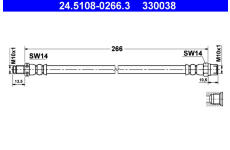Brzdová hadice ATE 24.5108-0266.3