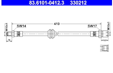 Brzdová hadice ATE 83.6101-0412.3