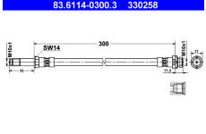Brzdová hadice ATE 83.6114-0300.3