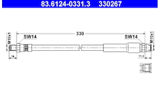 Brzdová hadice ATE 83.6124-0331.3