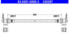 Brzdová hadice ATE 83.6201-0500.3