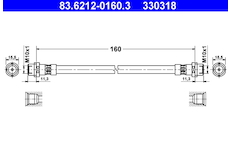 Brzdová hadice ATE 83.6212-0160.3