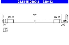 Brzdová hadice ATE 24.5115-0400.3