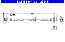 Brzdová hadice ATE 83.6151-0411.3