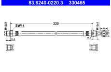 Brzdová hadice ATE 83.6240-0220.3