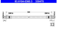 Brzdová hadice ATE 83.6104-0360.3