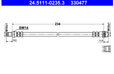 Brzdová hadice ATE 24.5111-0235.3