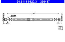 Brzdová hadice ATE 24.5111-0320.3