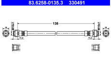 Brzdová hadice ATE 83.6258-0135.3