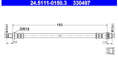 Brzdová hadice ATE 24.5111-0150.3