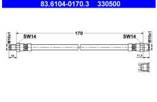 Brzdová hadice ATE 83.6104-0170.3