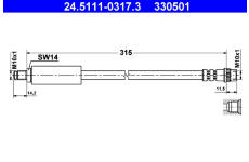 Brzdová hadice ATE 24.5111-0317.3