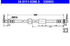 Brzdová hadice ATE 24.5111-0386.3