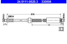 Brzdová hadice ATE 24.5111-0520.3