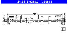 Brzdová hadice ATE 24.5112-0388.3