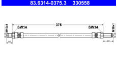 Brzdová hadice ATE 83.6314-0375.3