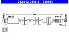 Brzdová hadice ATE 24.5112-0445.3