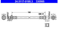 Brzdová hadice ATE 24.5117-0195.3